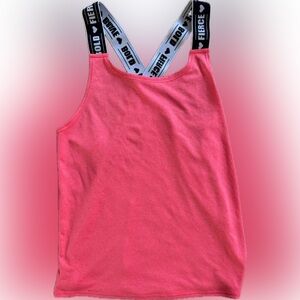 Pink Tank Top with Logo Straps